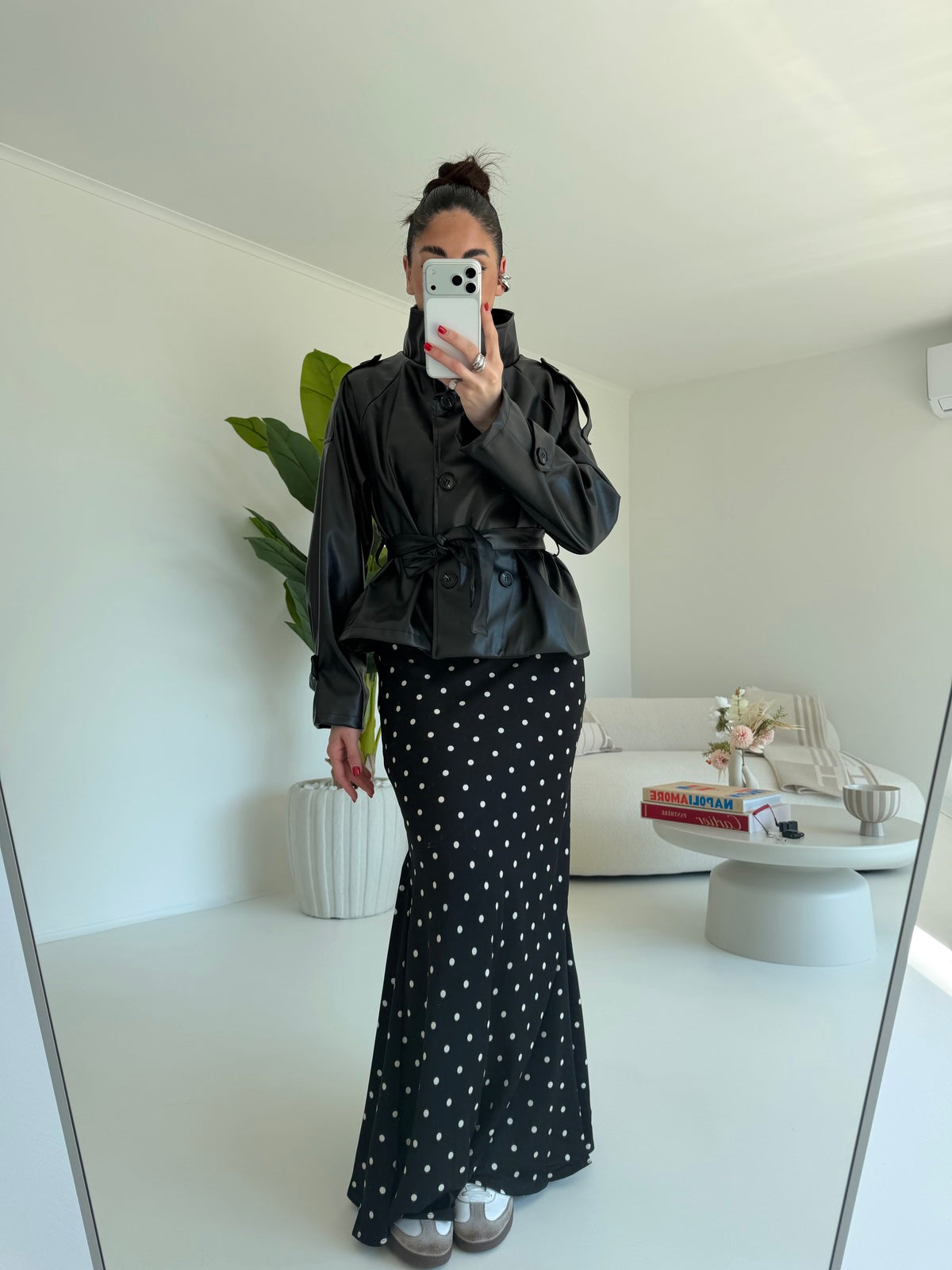 A650-TRENCH IN ECOPELLE MYRANDA NERO