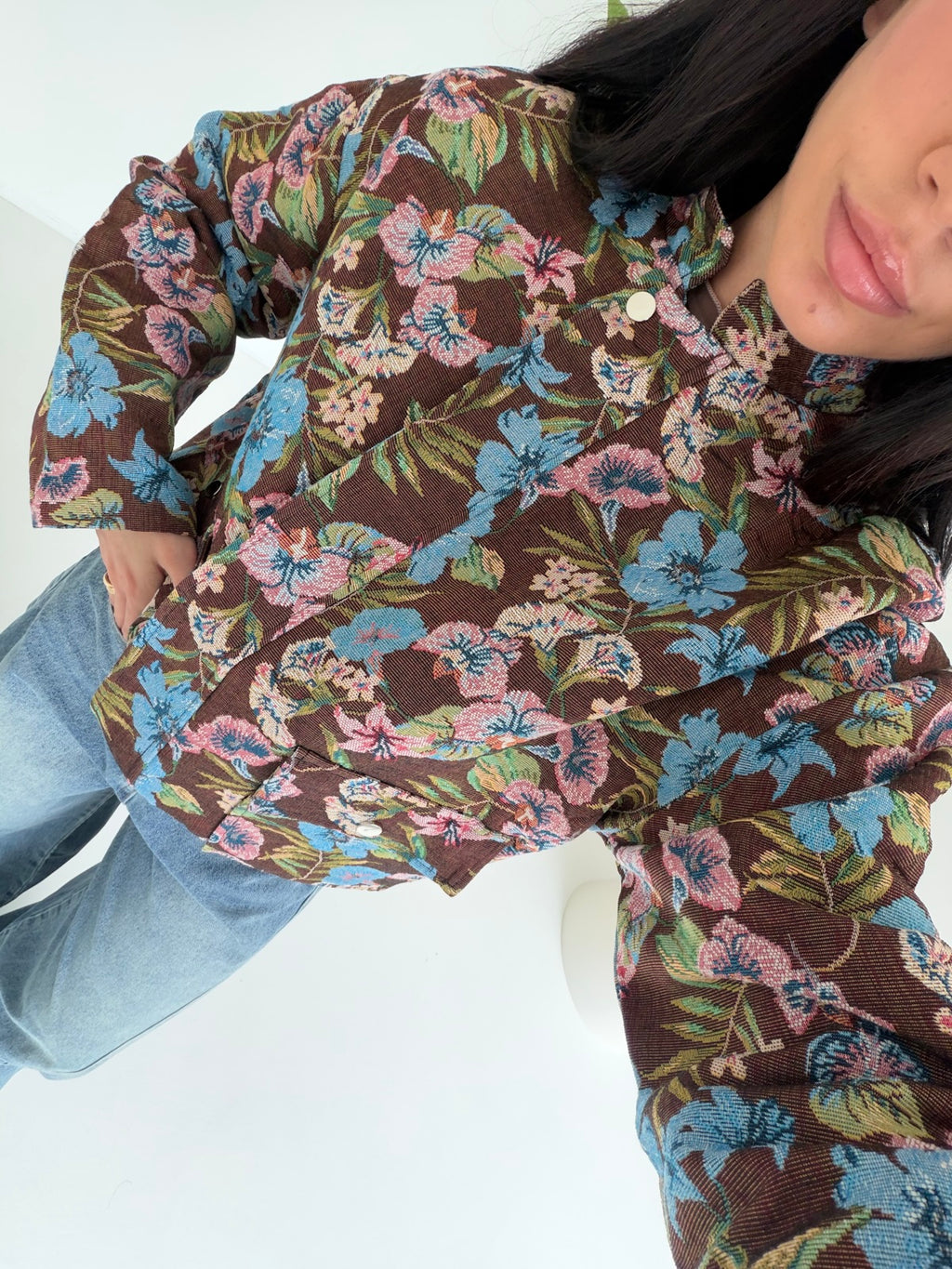 TR0787-BOMBER PEONY CHOCO
