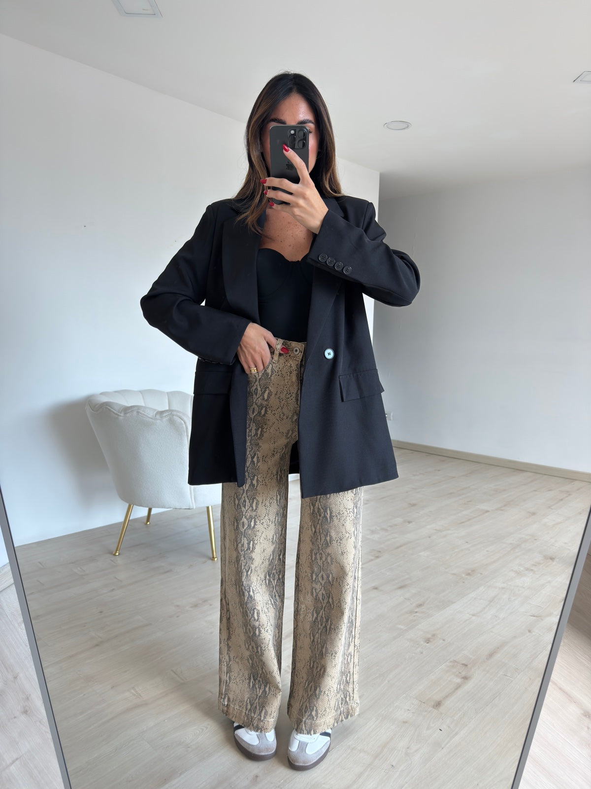 BLAZER DOPPIO BOTTONE NERO