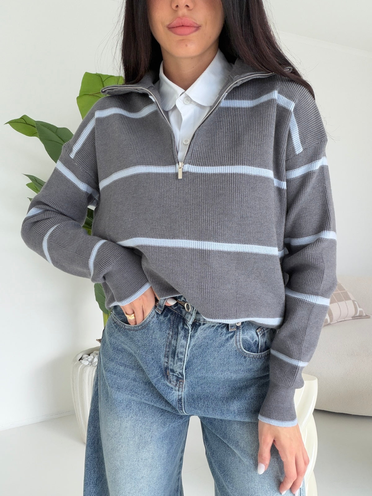 HG69297-PULL SEMPIONE GREY