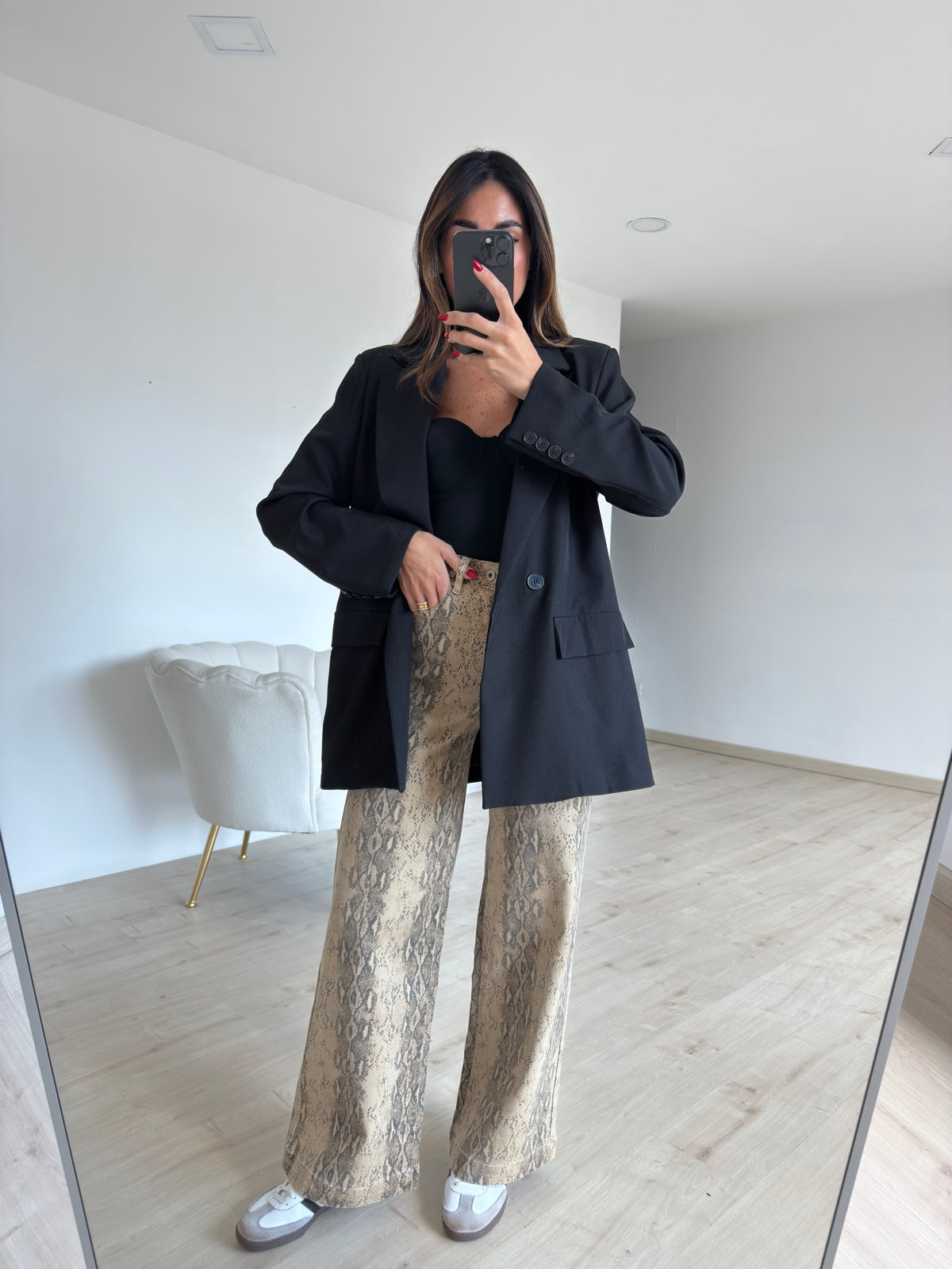 BLAZER DOPPIO BOTTONE NERO