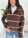 HG69297-PULL SEMPIONE CHOCO