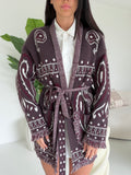 AR1359-CARDIGAN AZTECO CHOCO