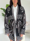 AR1359-CARDIGAN AZTECO NERO