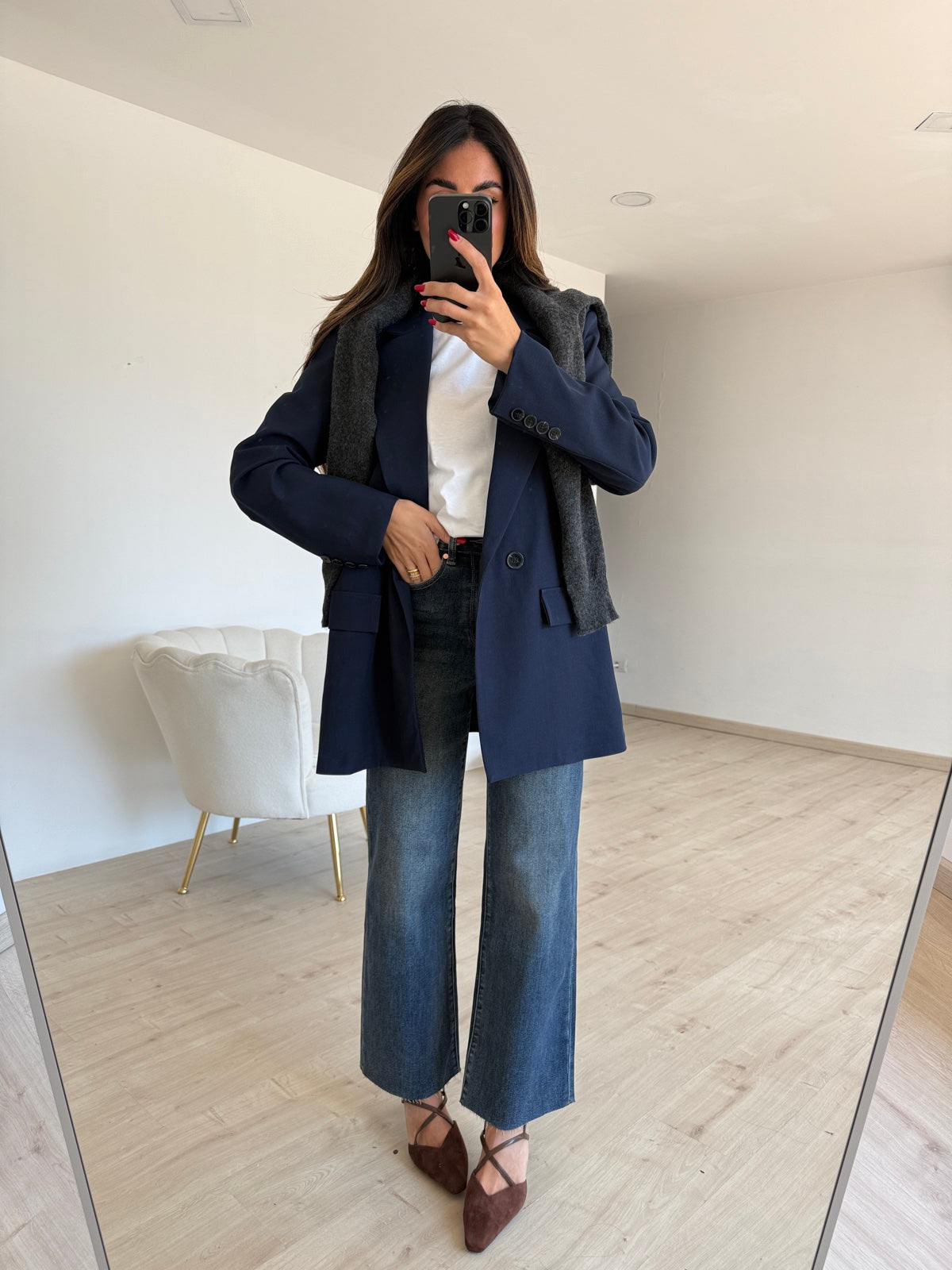 BLAZER DOPPIO BOTTONE NAVY