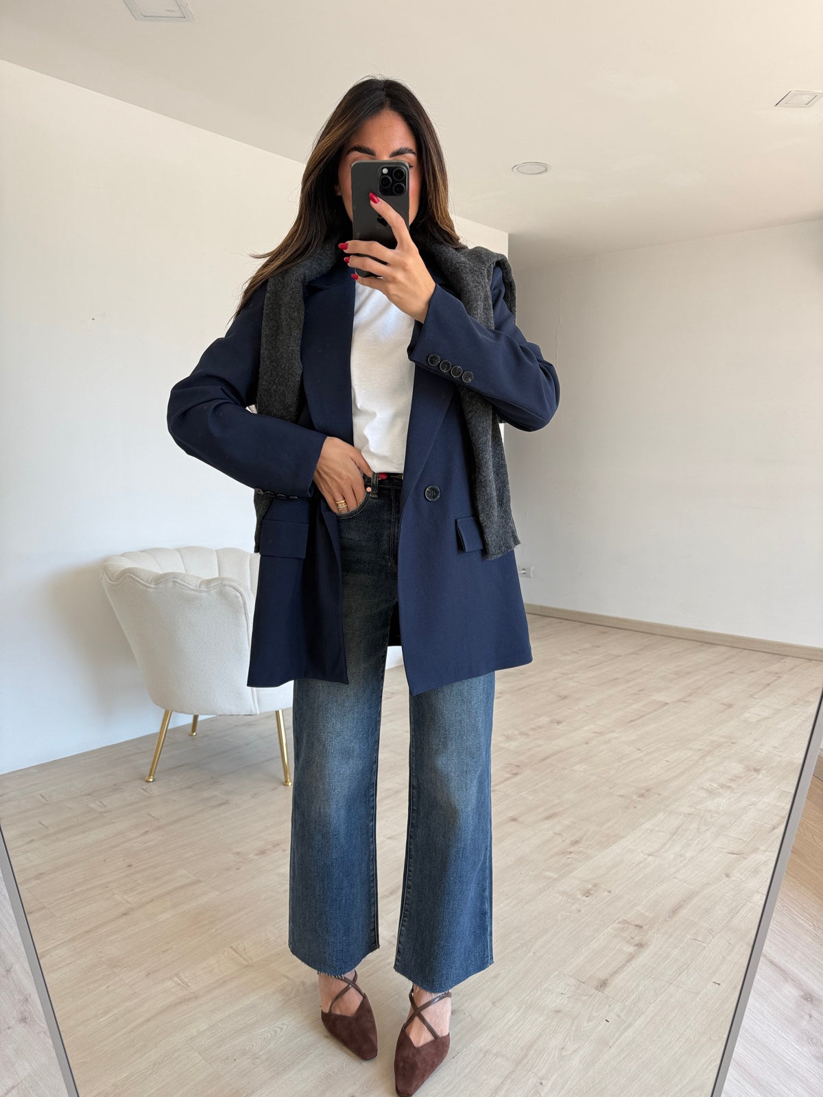 BLAZER DOPPIO BOTTONE NAVY