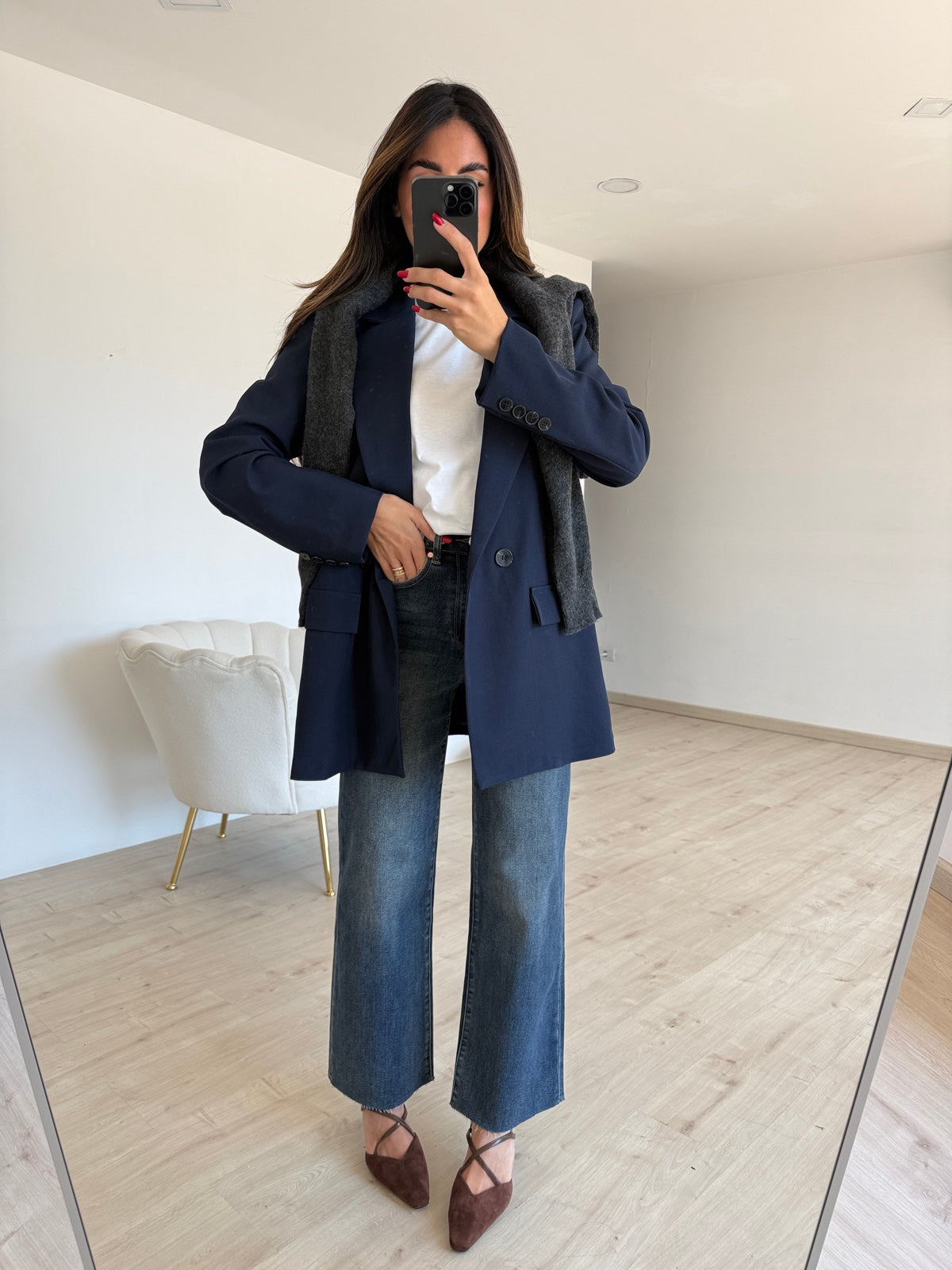BLAZER DOPPIO BOTTONE NAVY