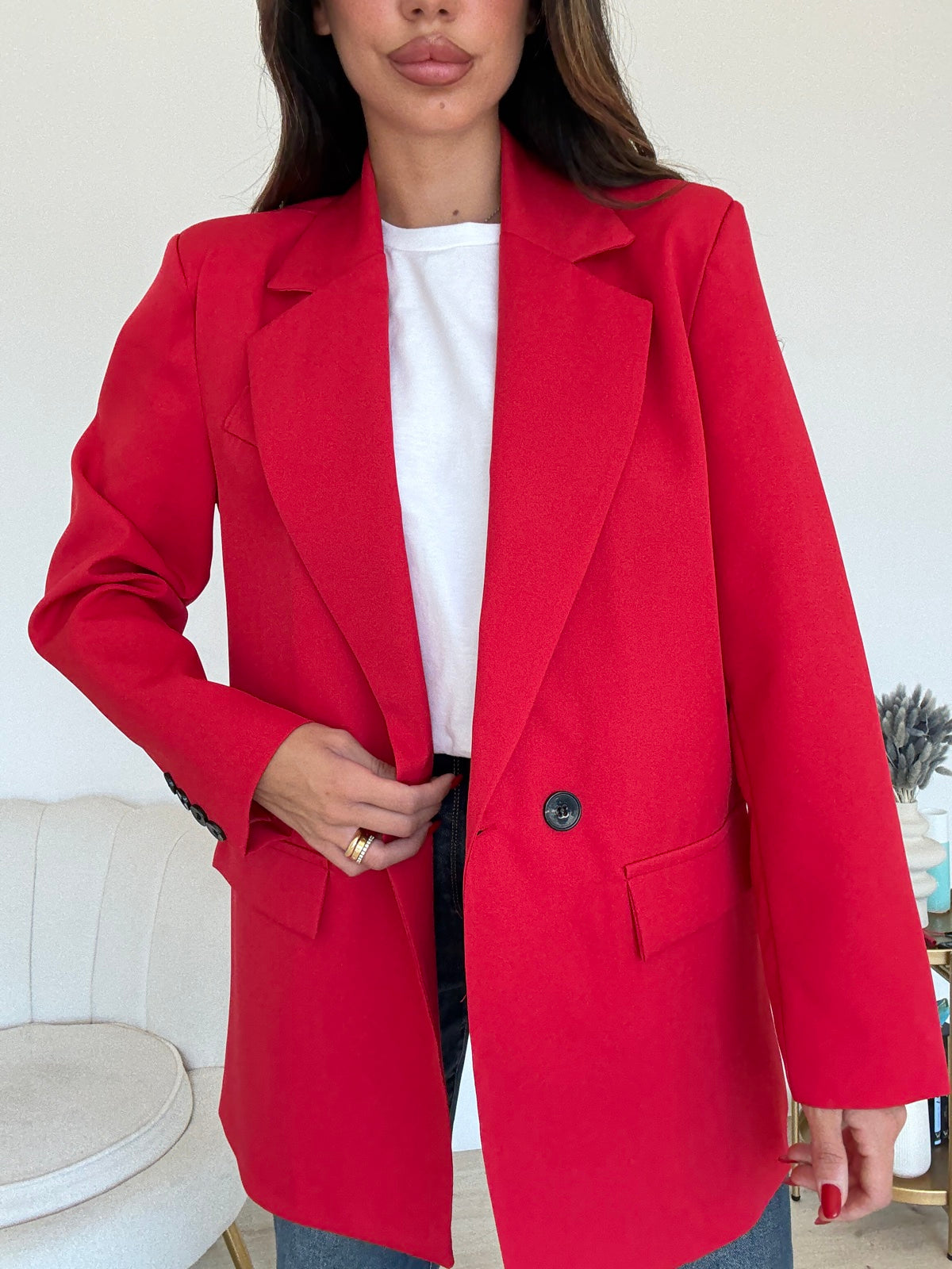BLAZER DOPPIO BOTTONE CHERRY