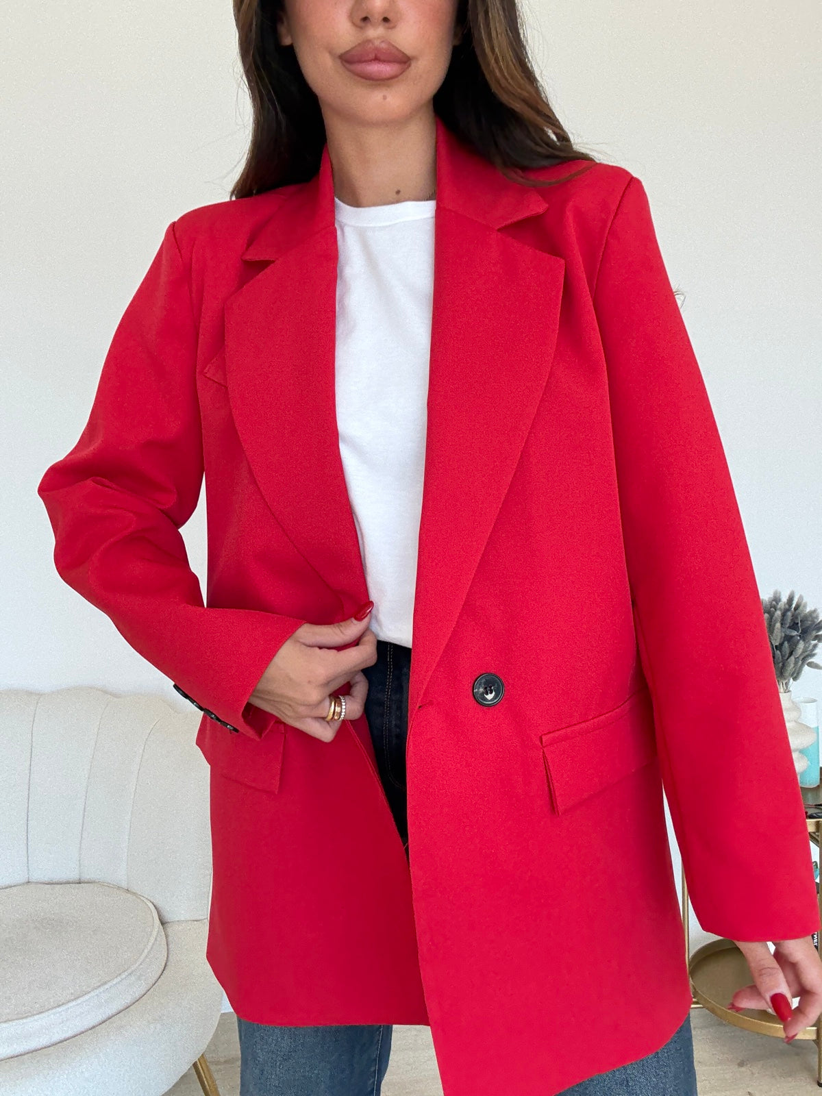 BLAZER DOPPIO BOTTONE CHERRY