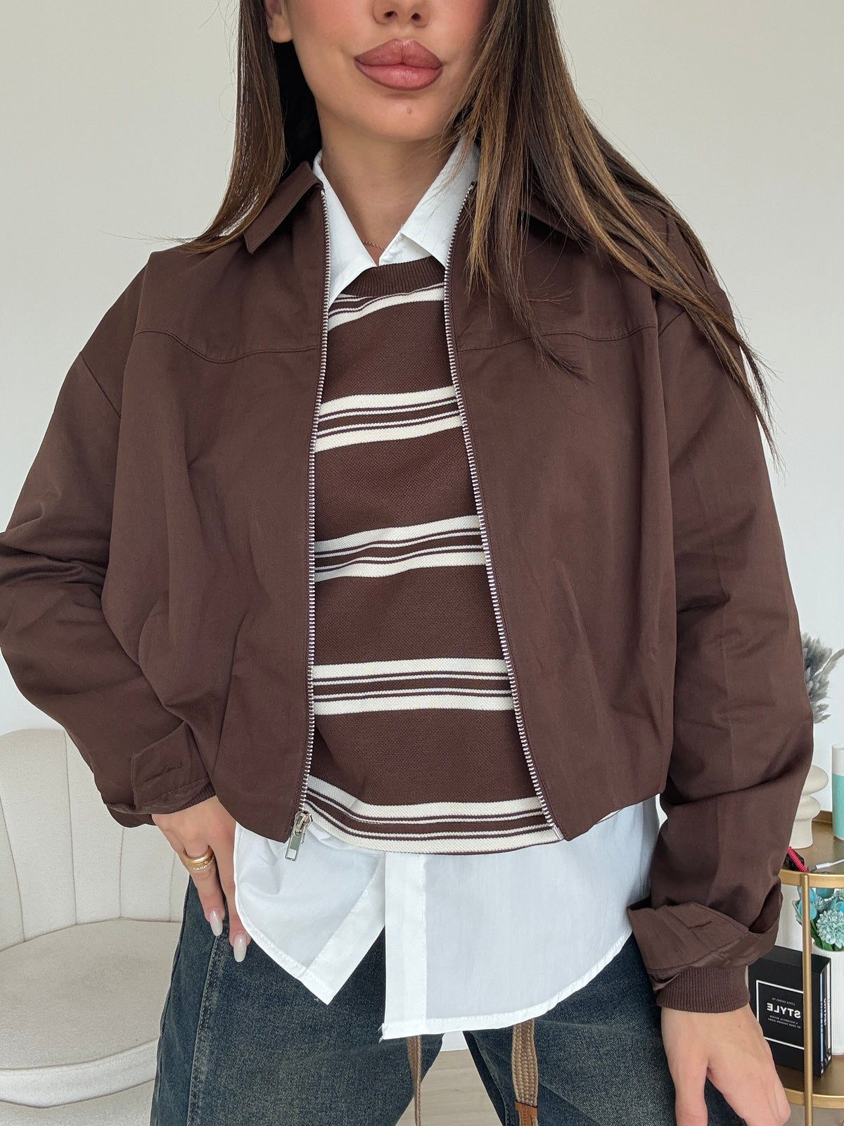 11388-BOMBER CROP CHOCO