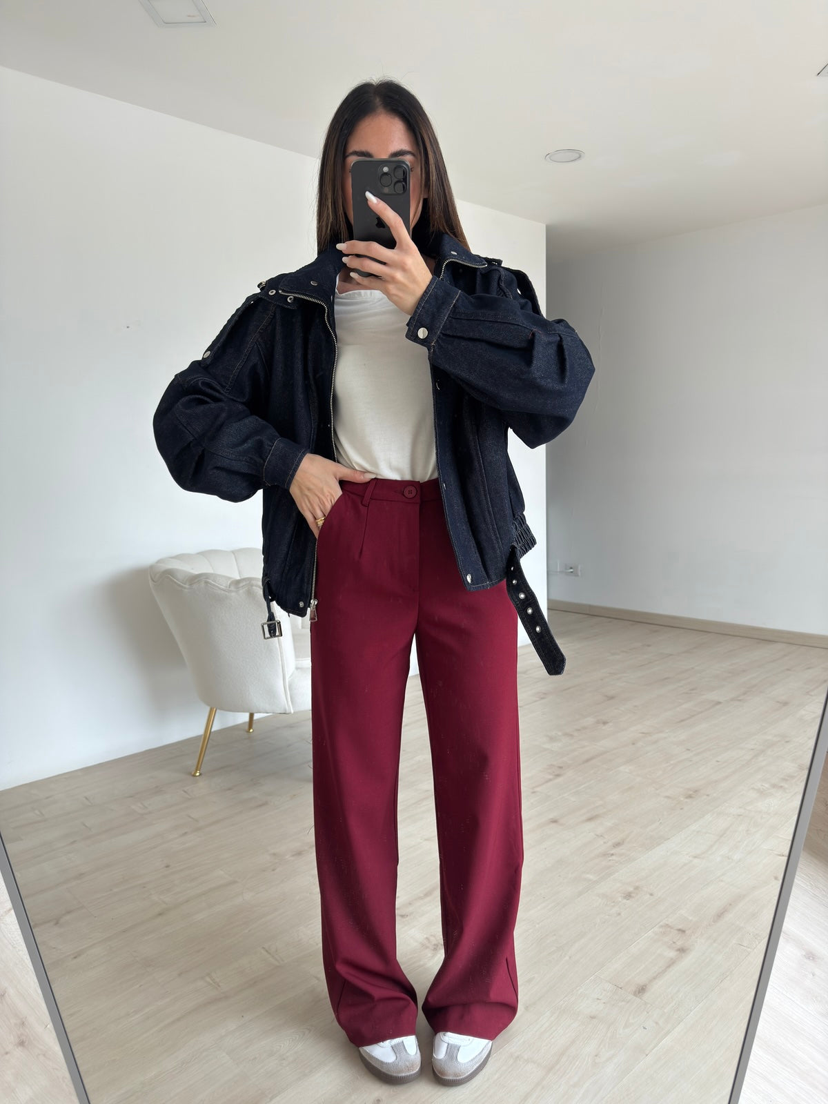 V9008-BOMBER DENIM&MACU