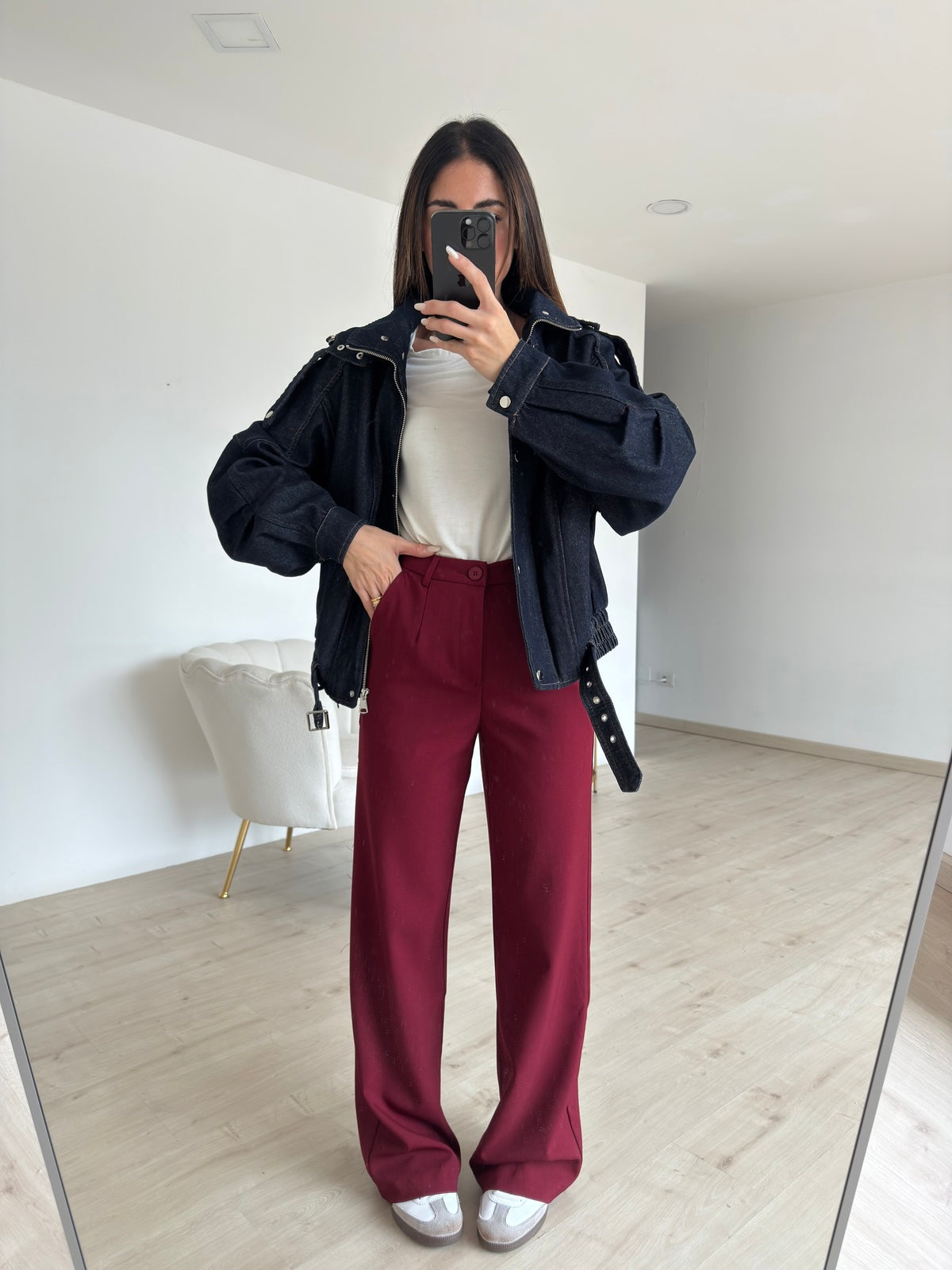 V9008-BOMBER DENIM&MACU