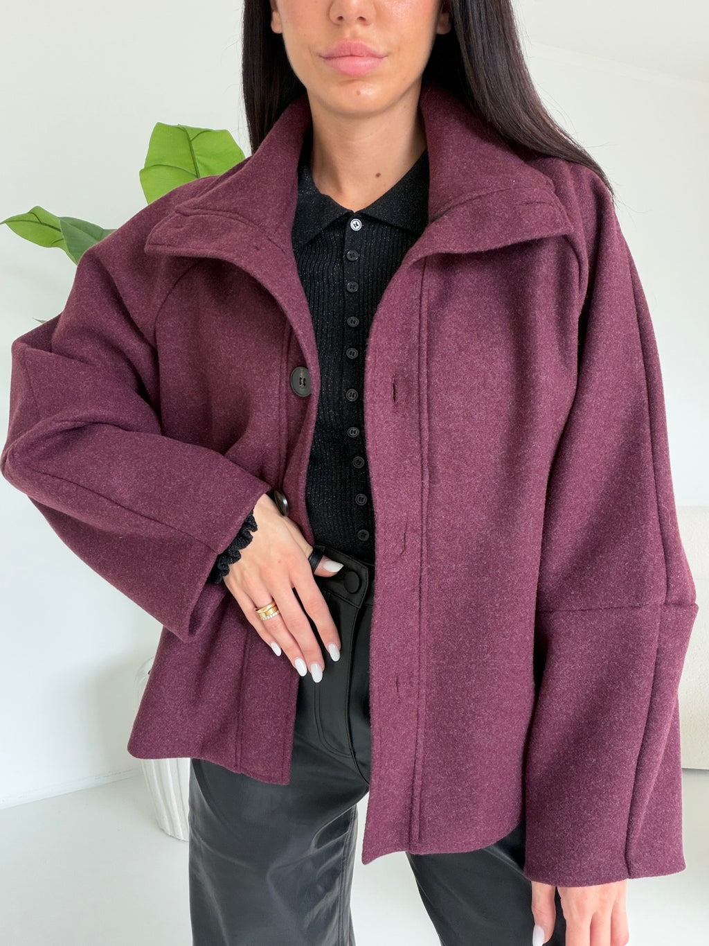 MINI CAPPOTTO ANGIE BORDEAUX