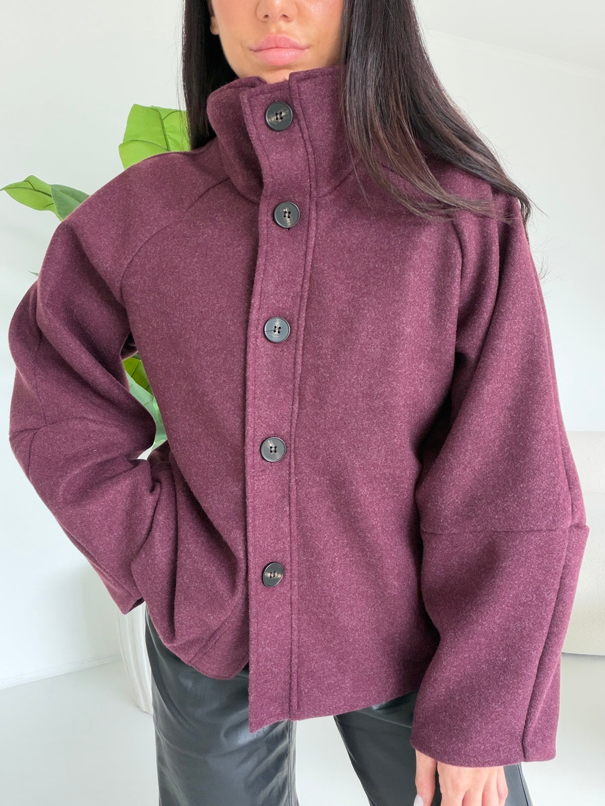 MINI CAPPOTTO ANGIE BORDEAUX