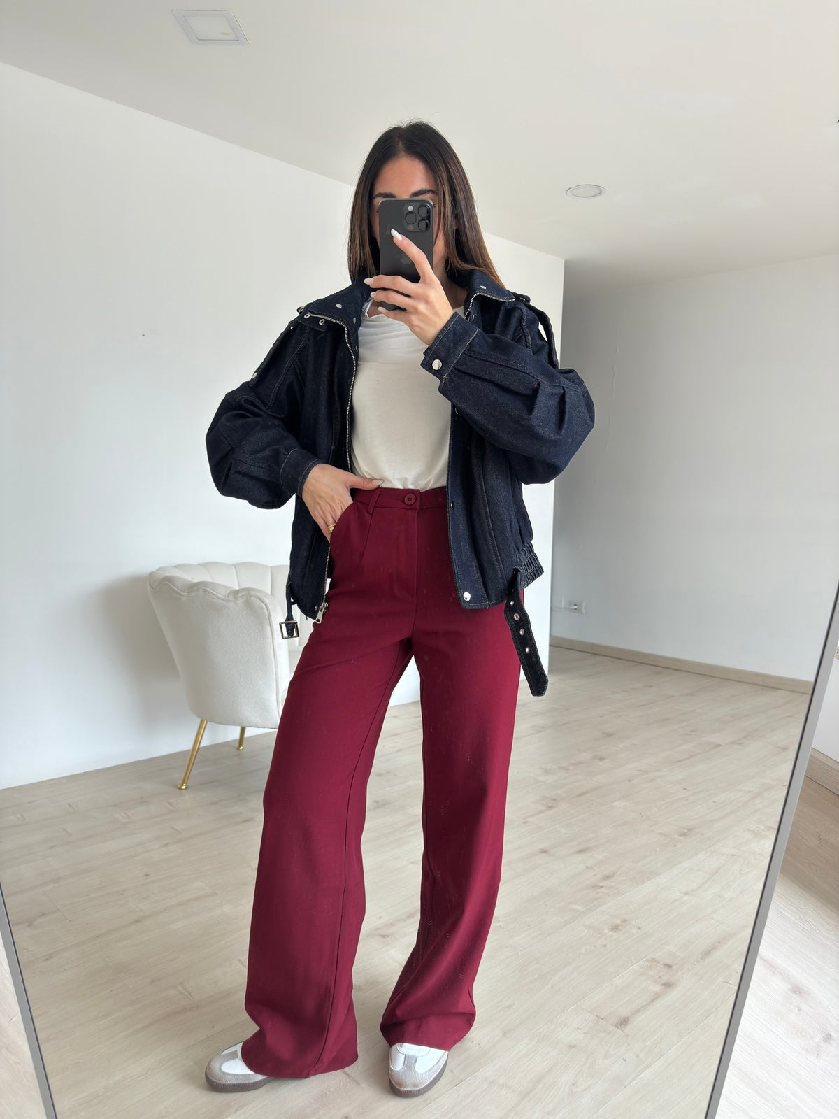 V9008-BOMBER DENIM&MACU