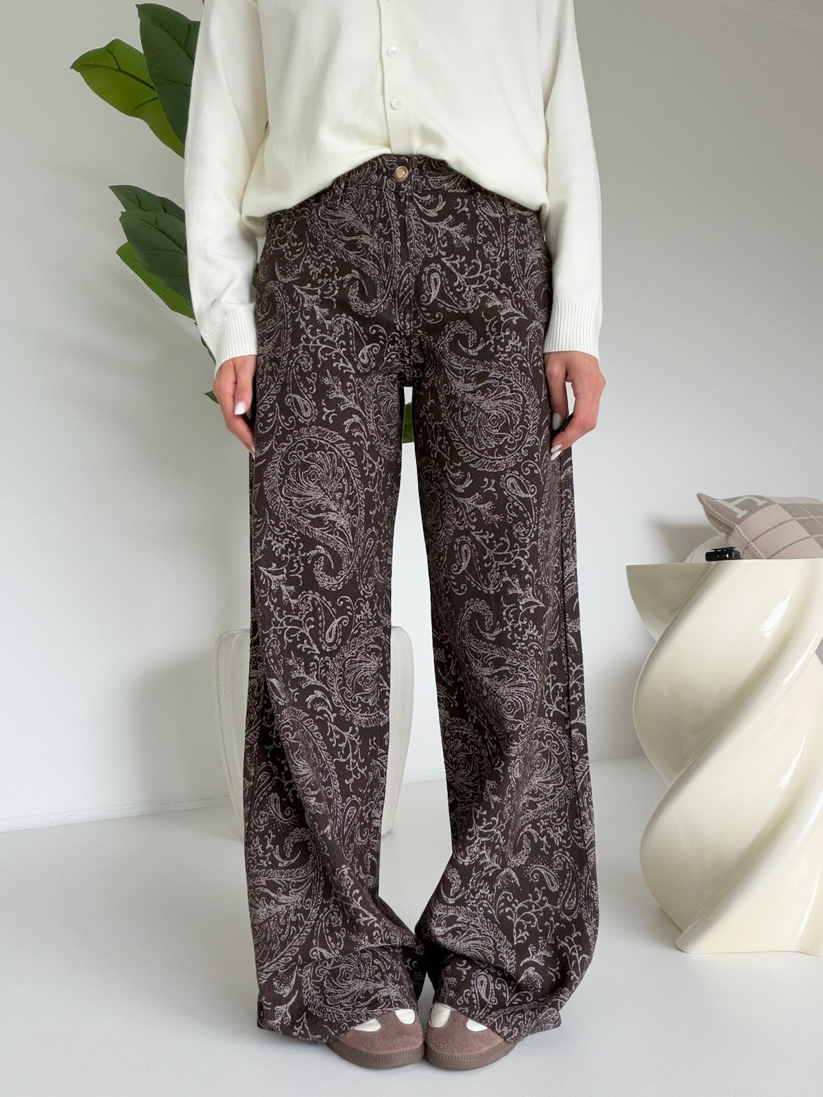 MG-1834-JEANS BANDANA CHOCO