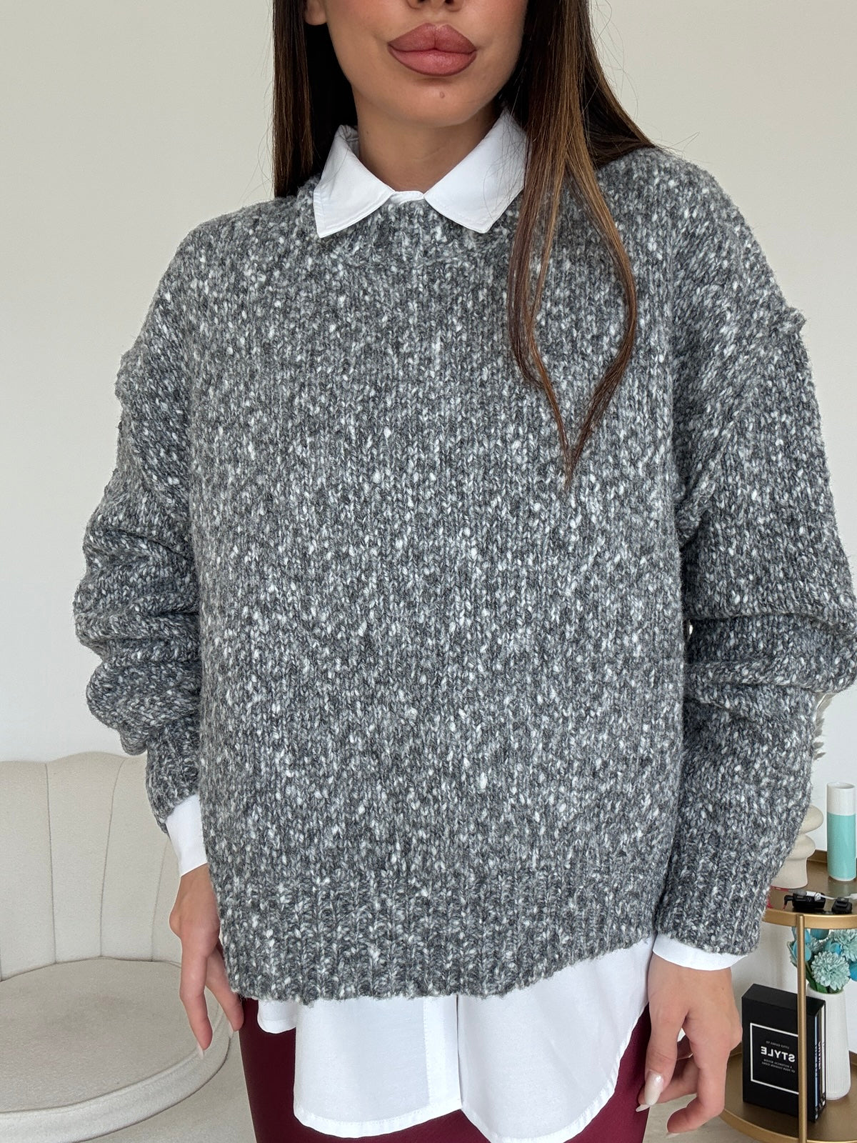 YHC7083-PULL COZY GREY