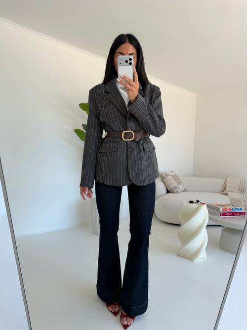 7087-BLAZER+CINTURA ELLIS GREY