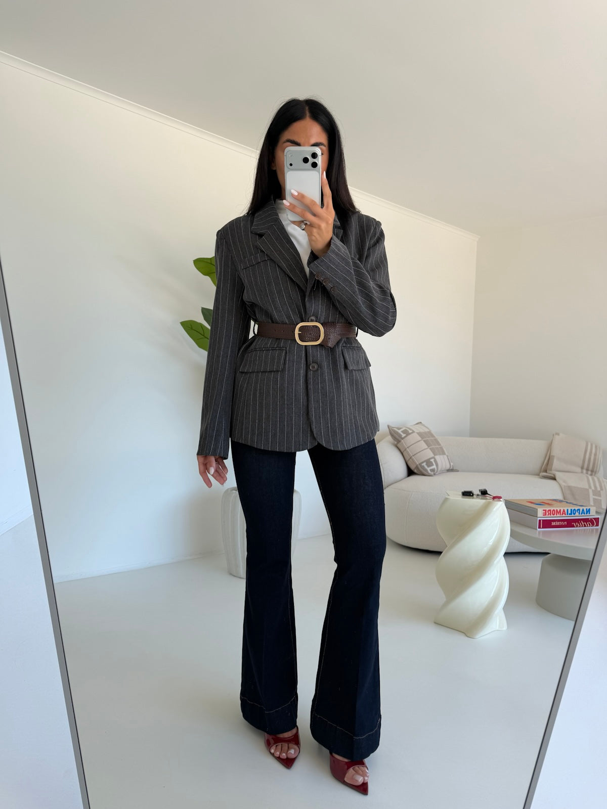 7087-BLAZER+CINTURA ELLIS GREY