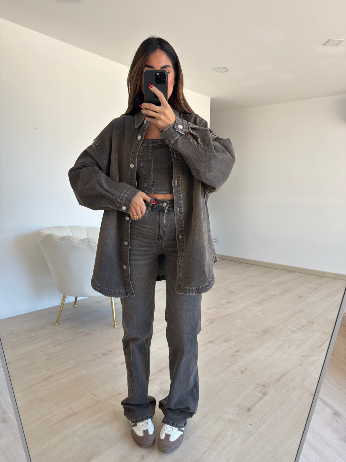 MI25142-2-JEANS GAMBA DRITTA LAVAGGIO SABBIATO