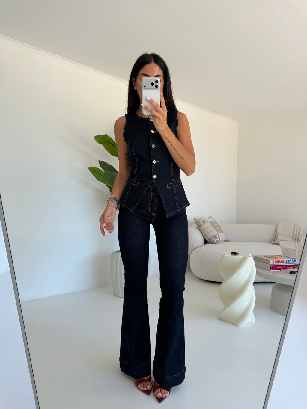 K912-GILET DENIM HELENA