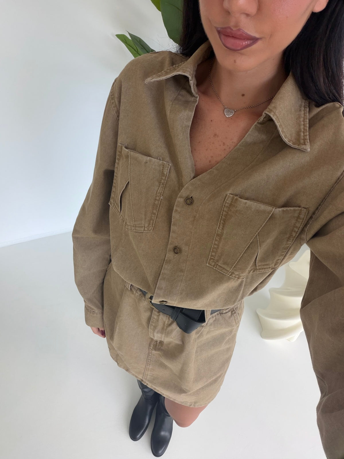 8601-MINI ABITO DENIM BISCOTTO
