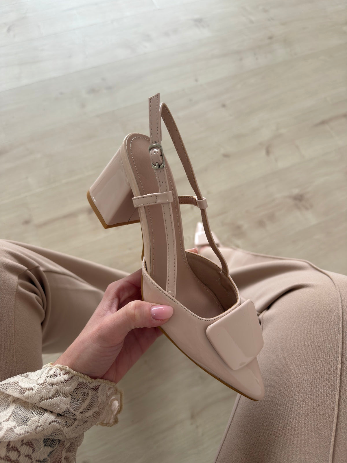 ROSY-SLINGBACK IN VERNICE NUDE