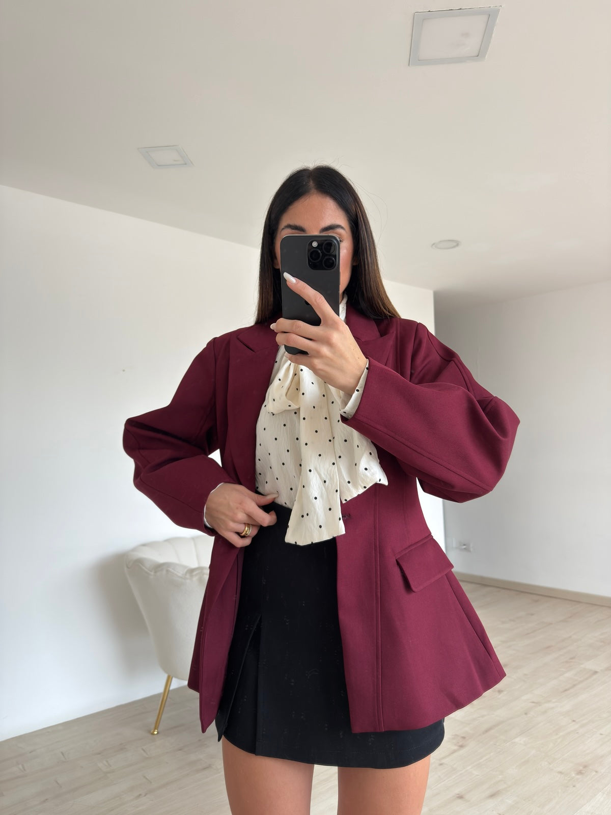 CH3391-CAMICIA POIS MILK