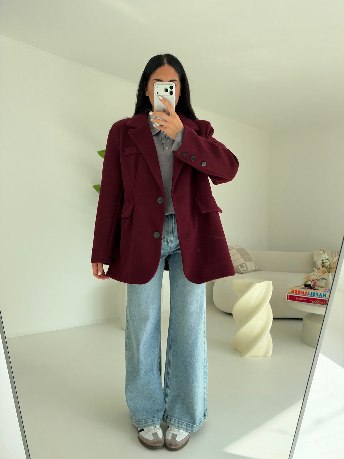 BLAZER ROND WINE