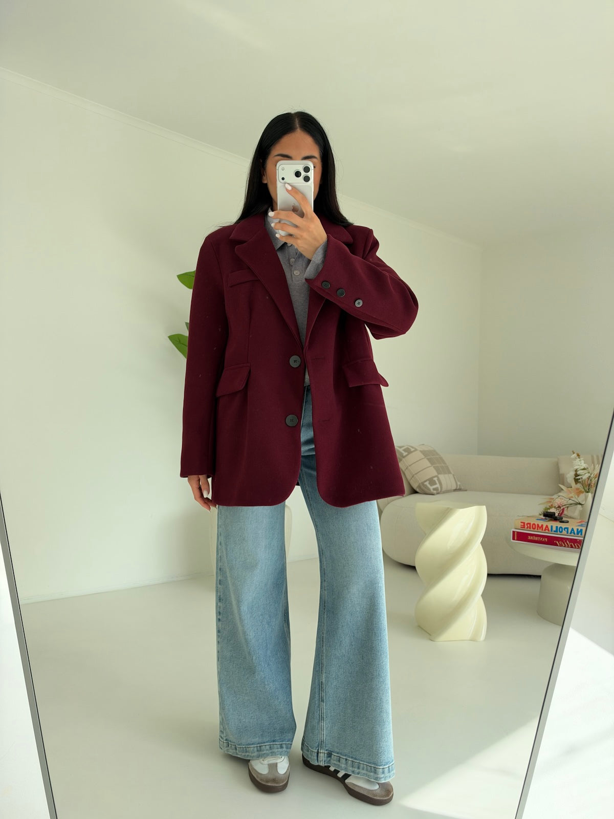 BLAZER ROND WINE