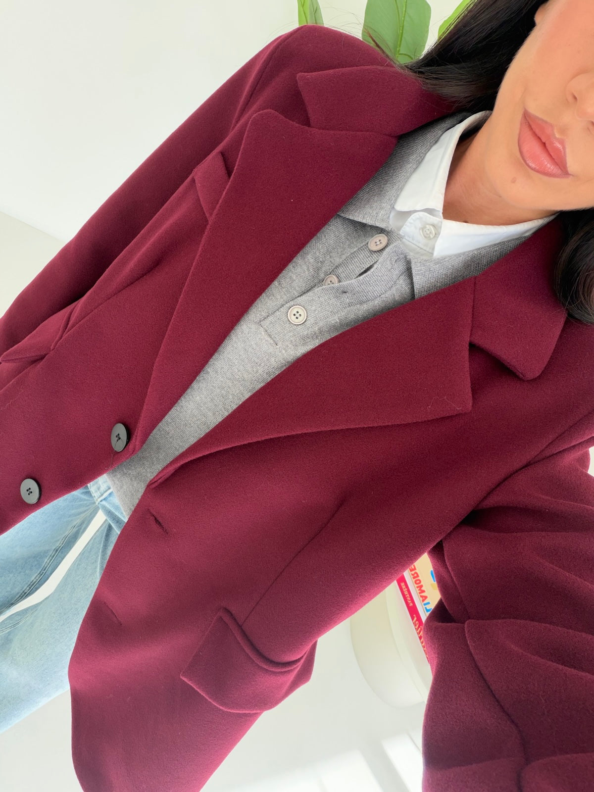 BLAZER ROND WINE