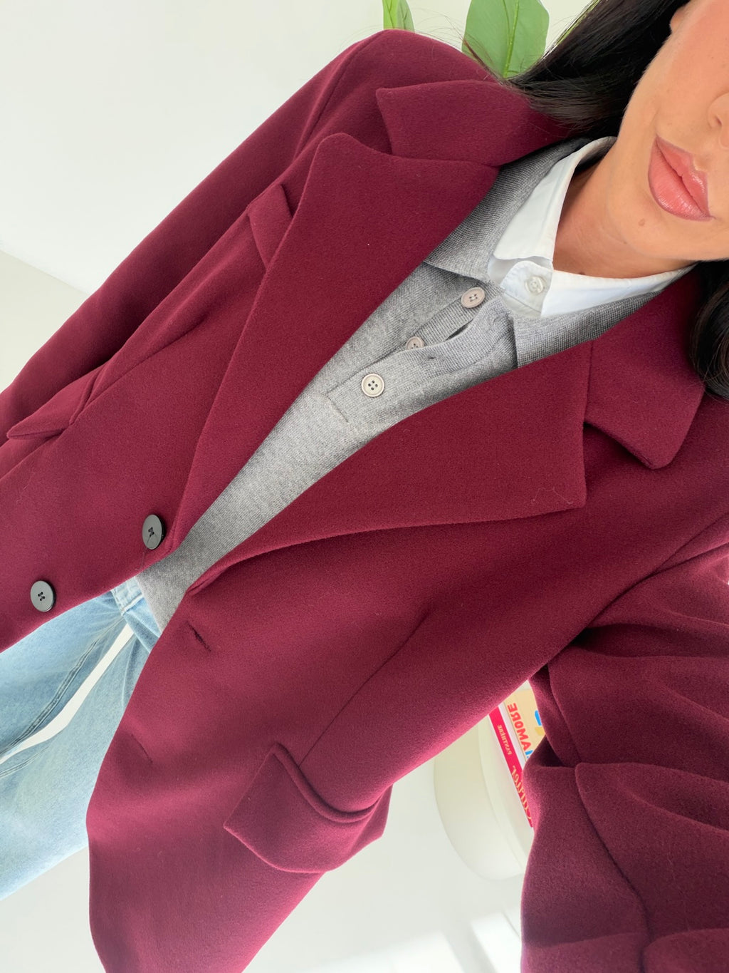BLAZER ROND WINE