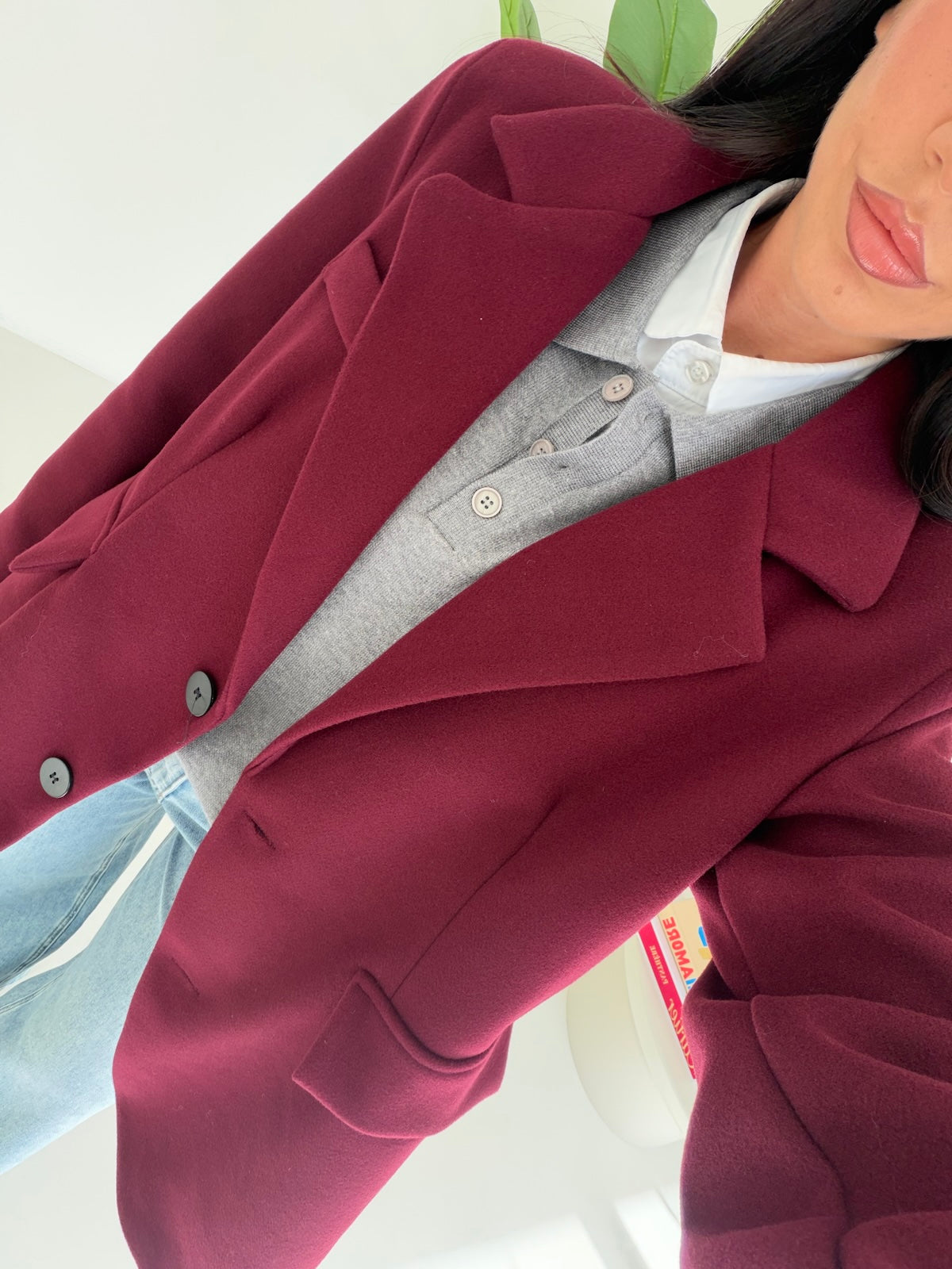 BLAZER ROND WINE