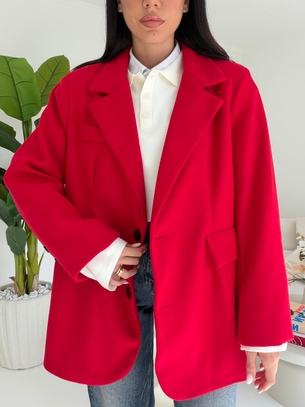 BLAZER ROND CHERRY