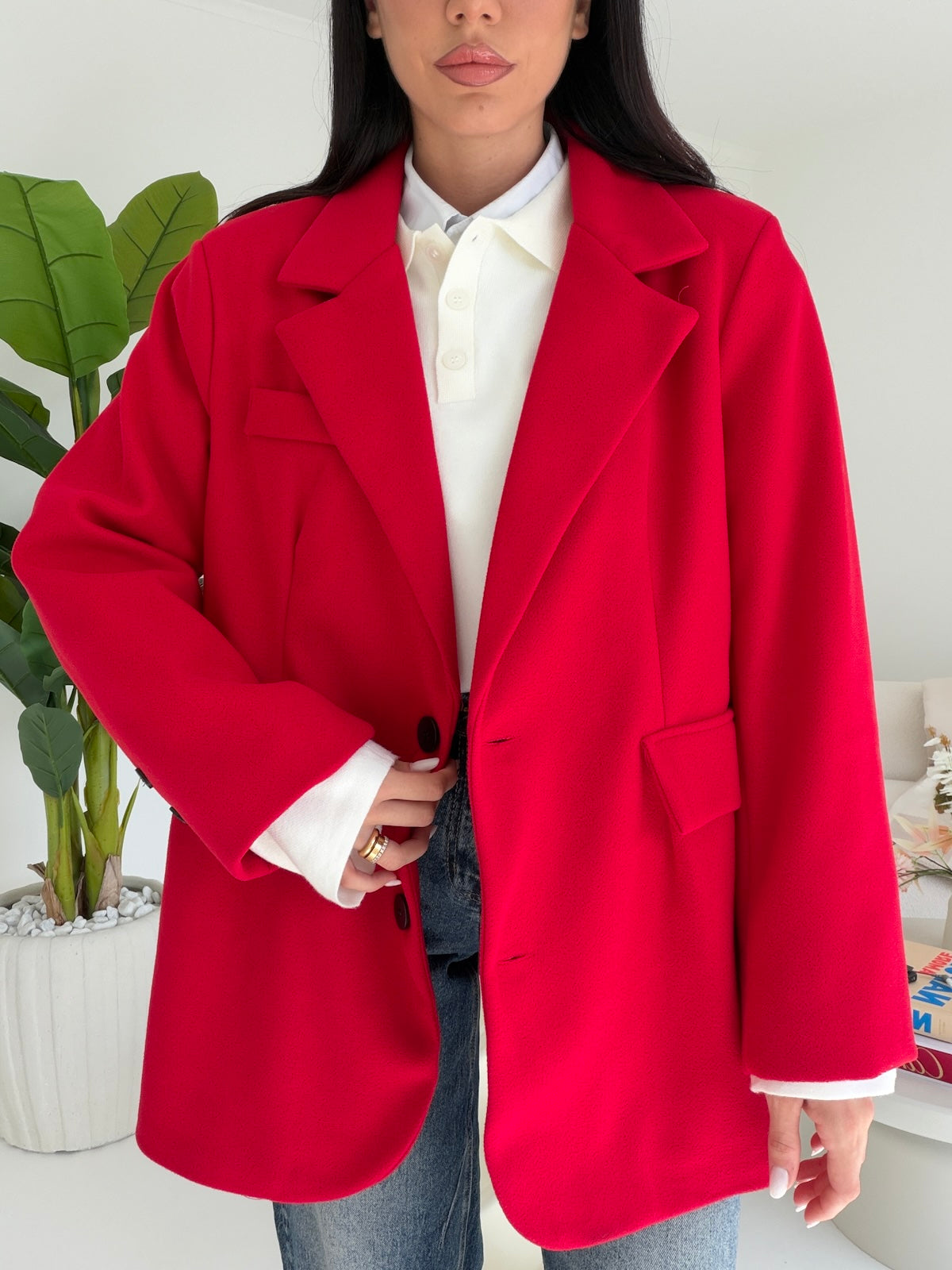 BLAZER ROND CHERRY