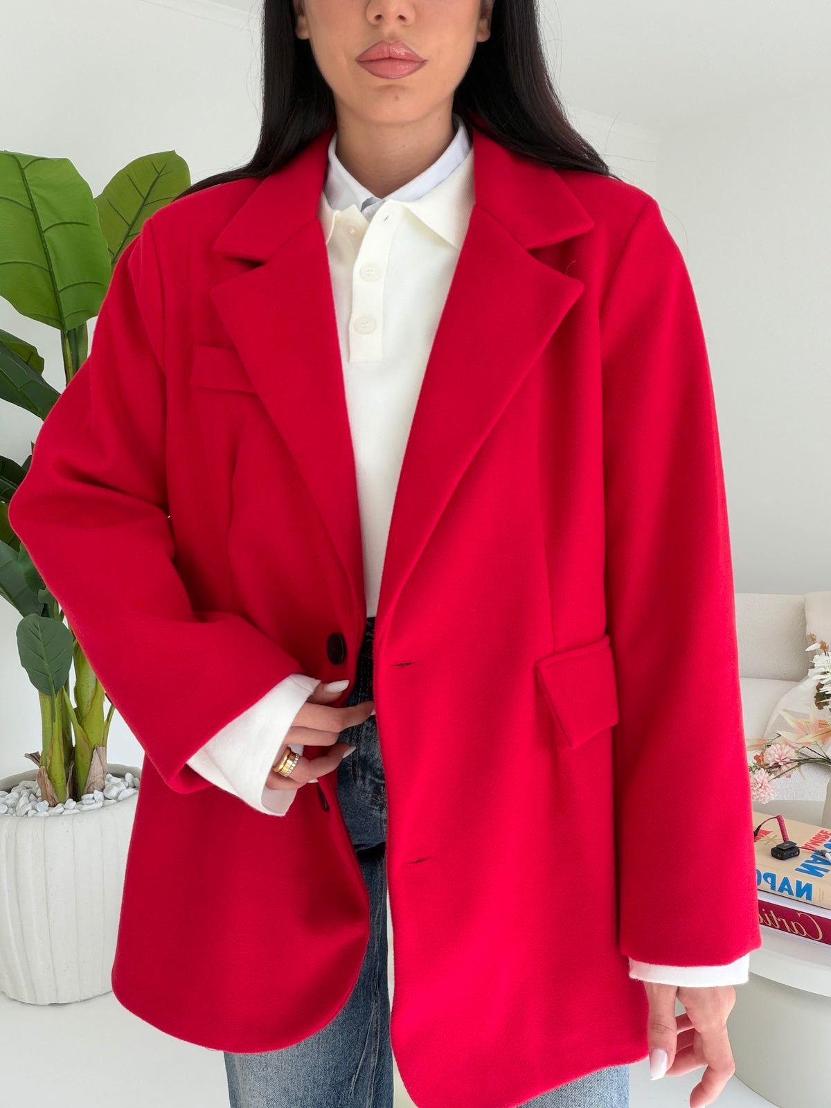 BLAZER ROND CHERRY
