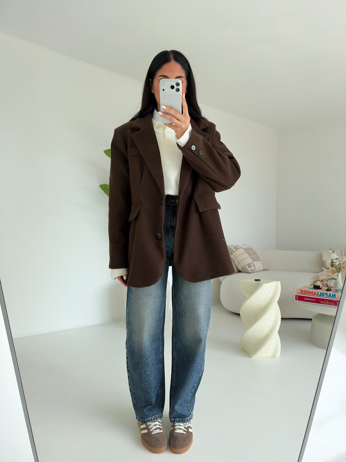BLAZER ROND CHOCO