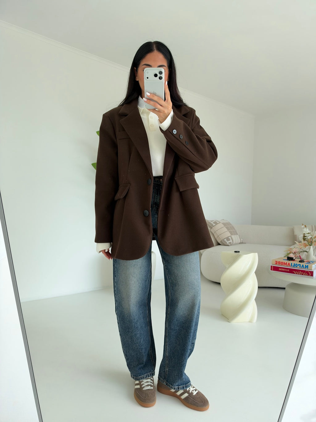 BLAZER ROND CHOCO