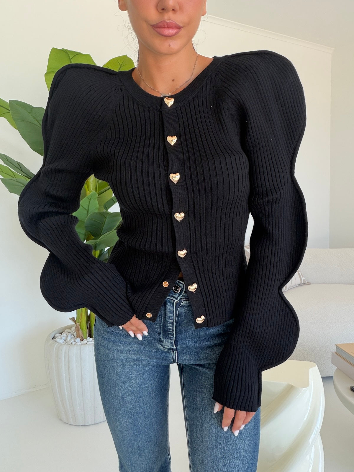 TC2053-CARDIGAN LOVELY NERO