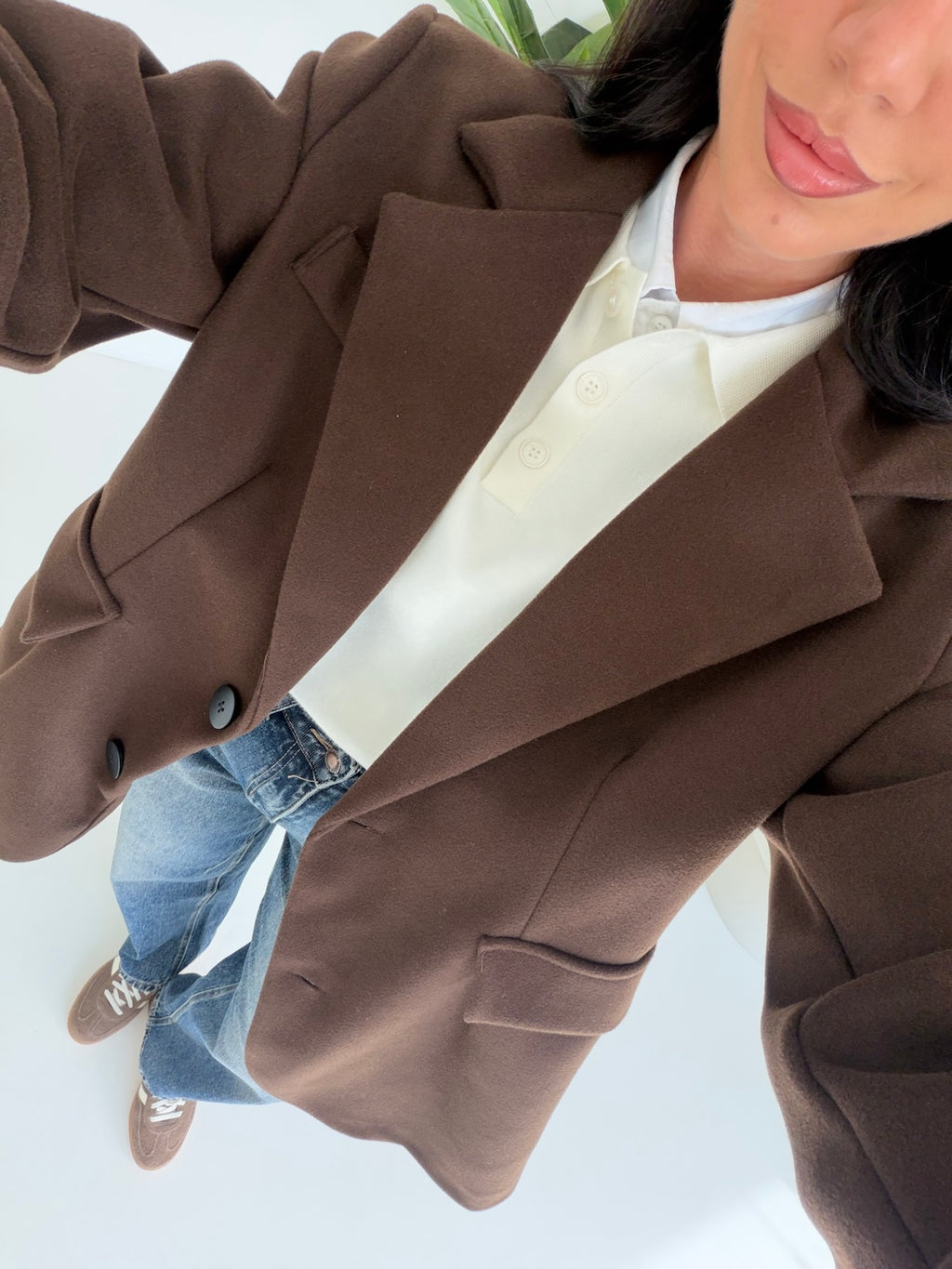 BLAZER ROND CHOCO