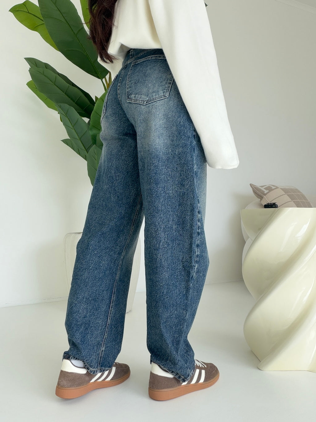 N2798-JEANS BARELL LADY