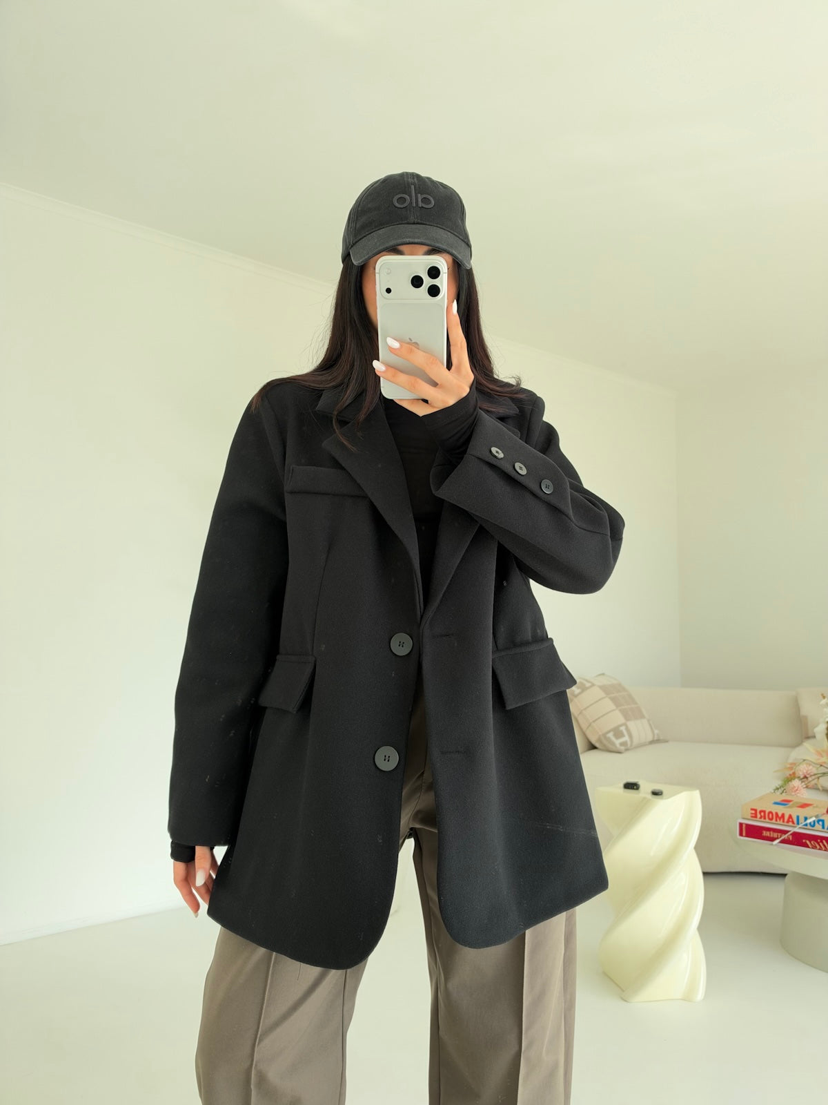 BLAZER ROND NERO