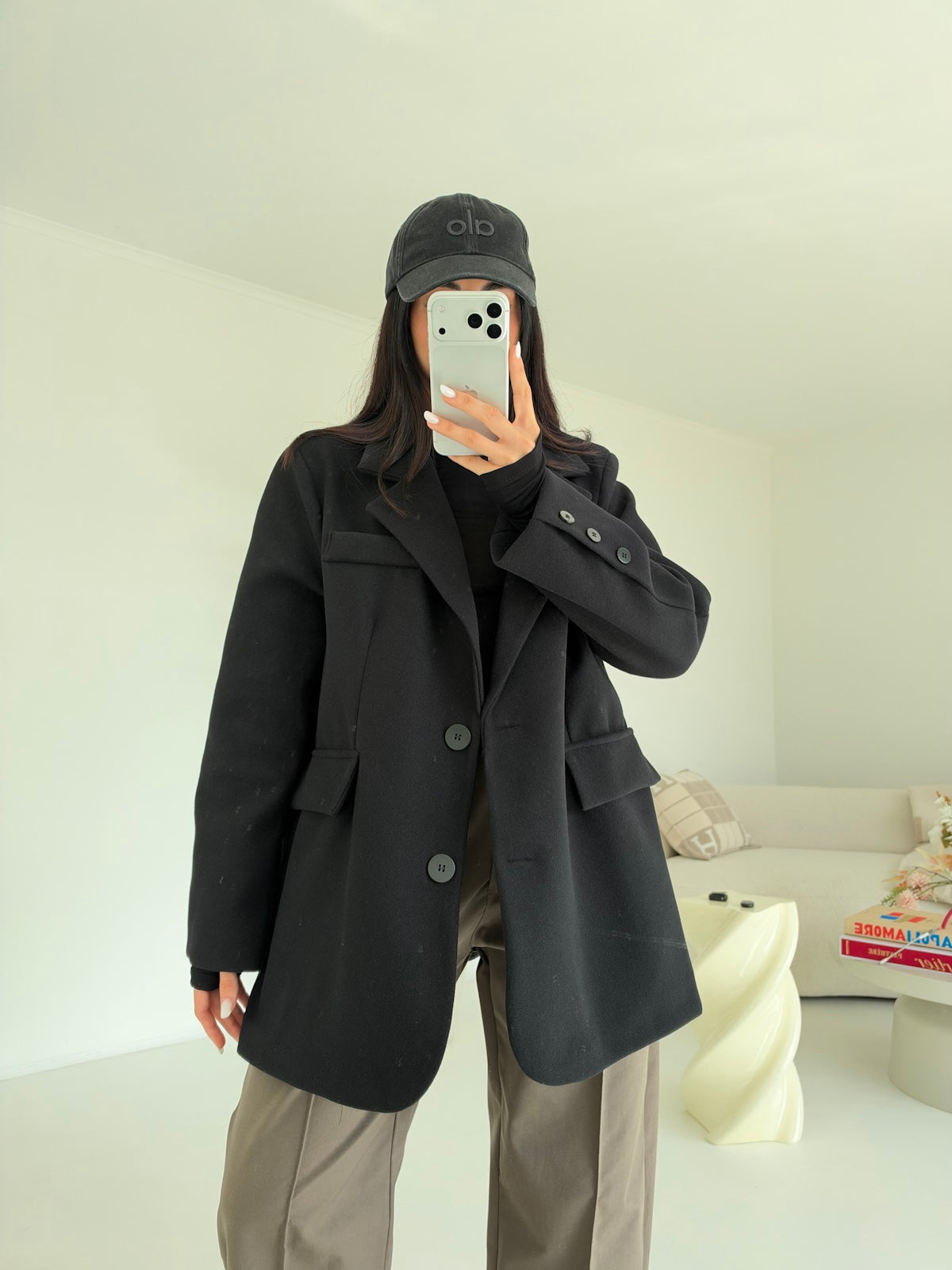 BLAZER ROND NERO