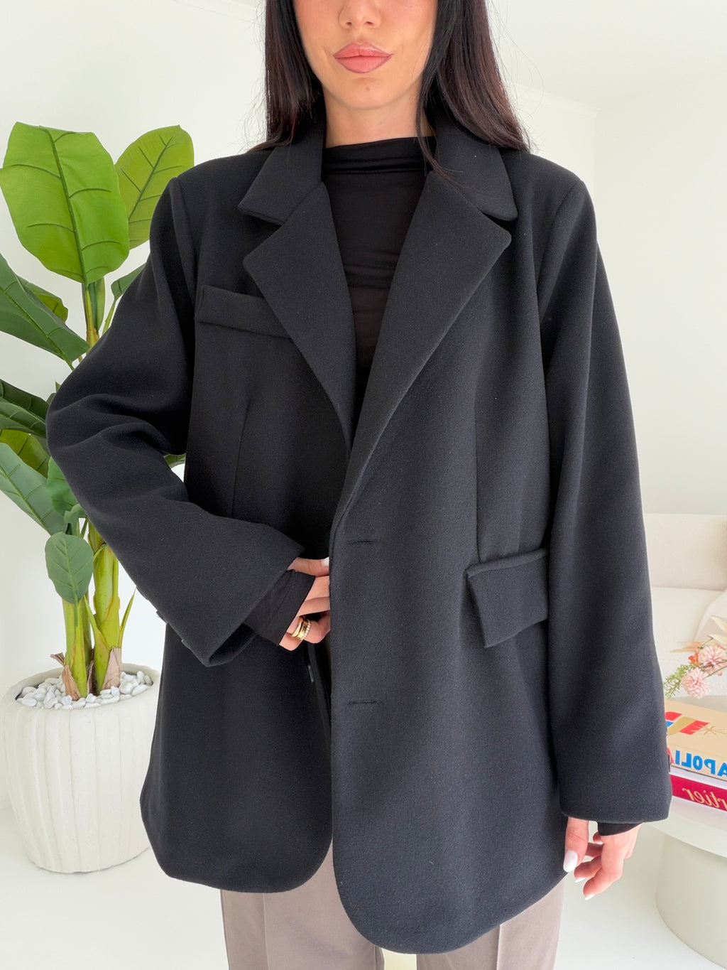 BLAZER ROND NERO