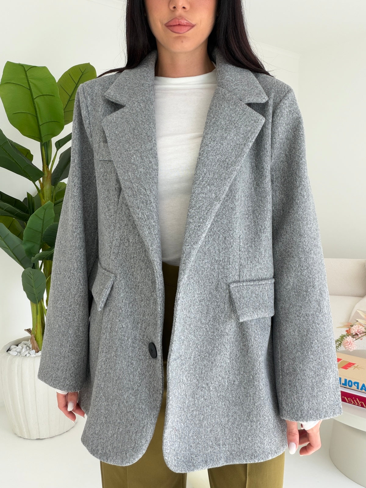 BLAZER ROND GREY