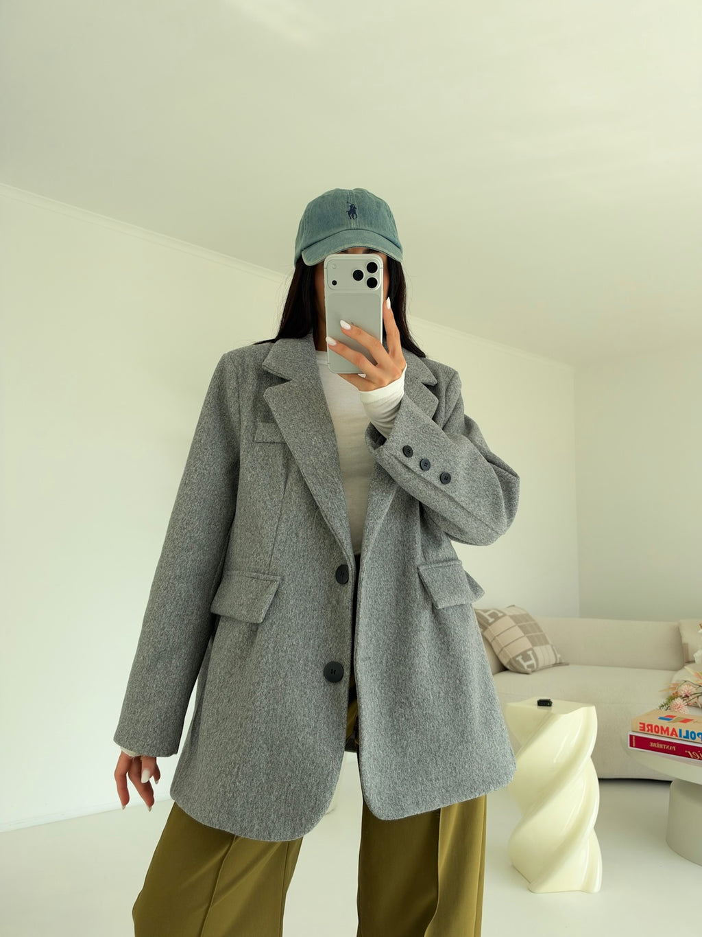 BLAZER ROND GREY