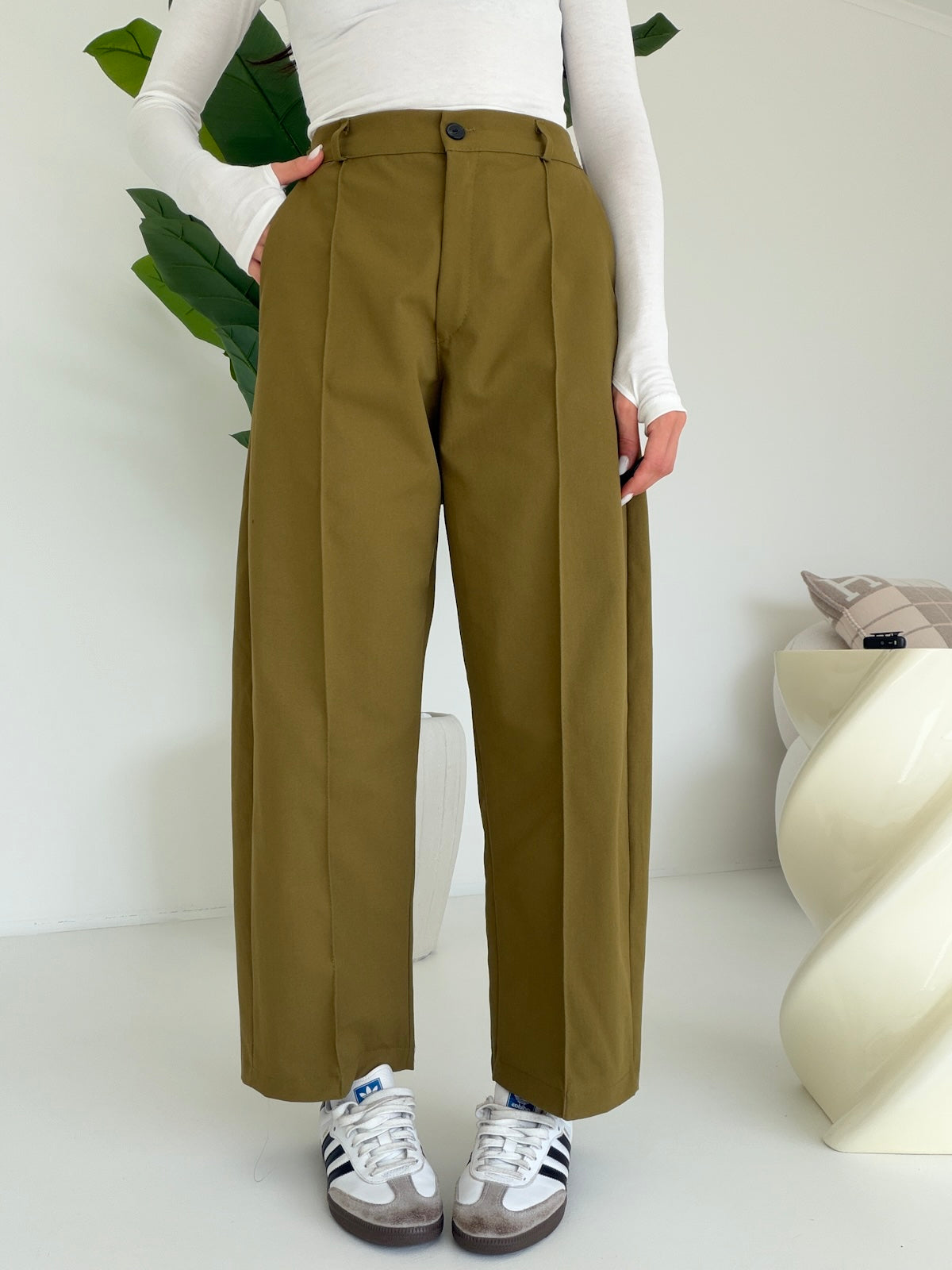 PANTALONE SLOUCHY OLIVA