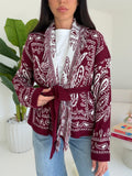 CARDIGAN WINTER BORDEAUX