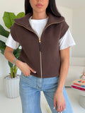 ZJ84280-GILET ALTHEA CHOCO