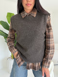 H068735-GILET NOTTINGHAM CHOCO